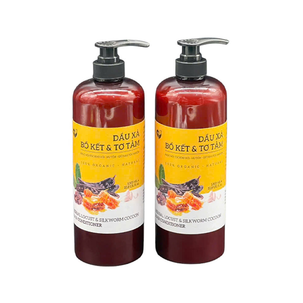 Dầu xả Bồ Kết Tơ Tằm:  Tăng cường sức mạnh, đẹp hoàn hảo từng sợi tóc (Locust Silk Conditioner: Strength Boost – Strengthen & Nourish Your Hair to Perfection)